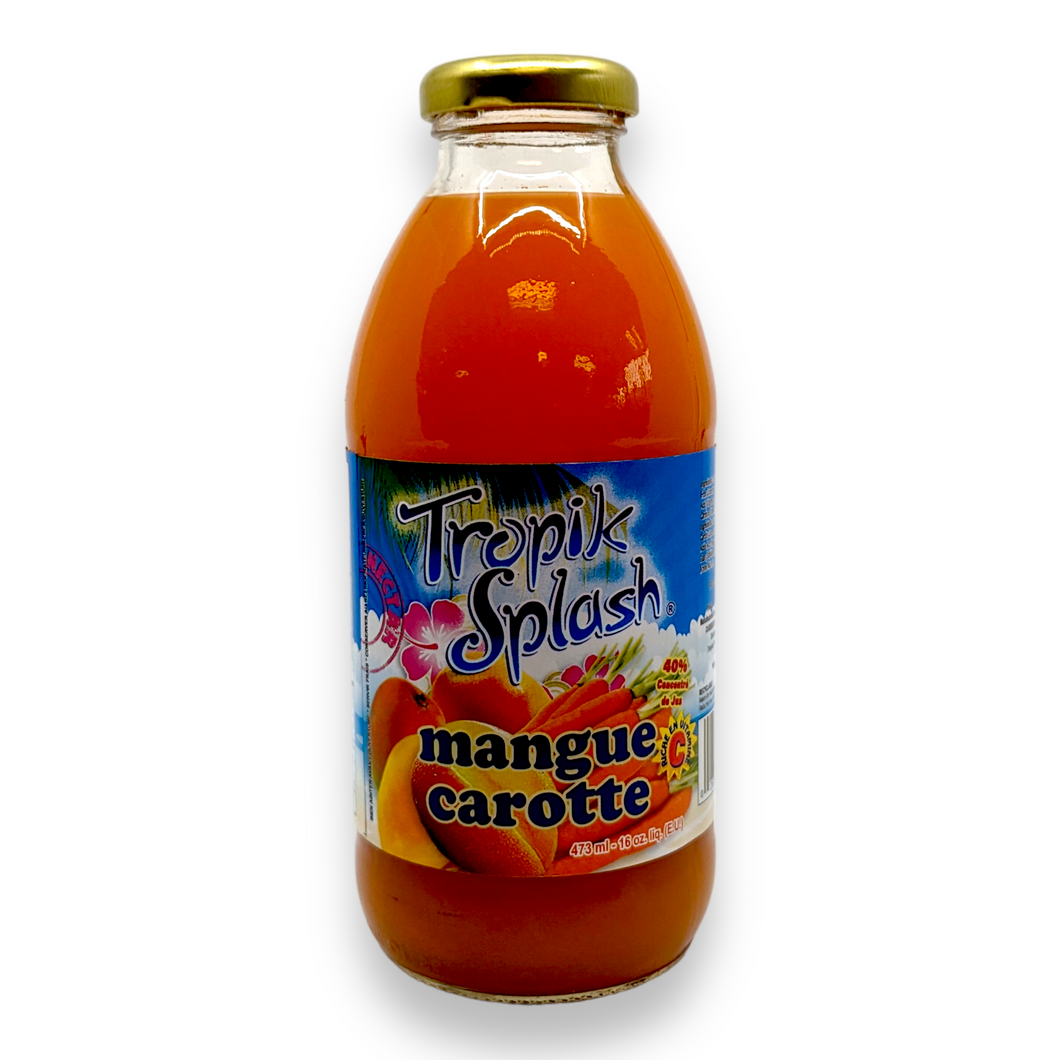 Jus à la mangue et carotte - Tropik Splash